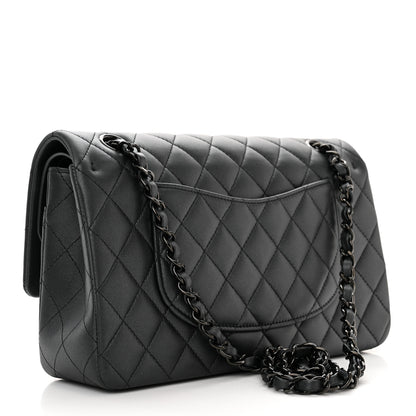 Chanel Lambskin Quilted Medium Double Flap So Black 3 of 12