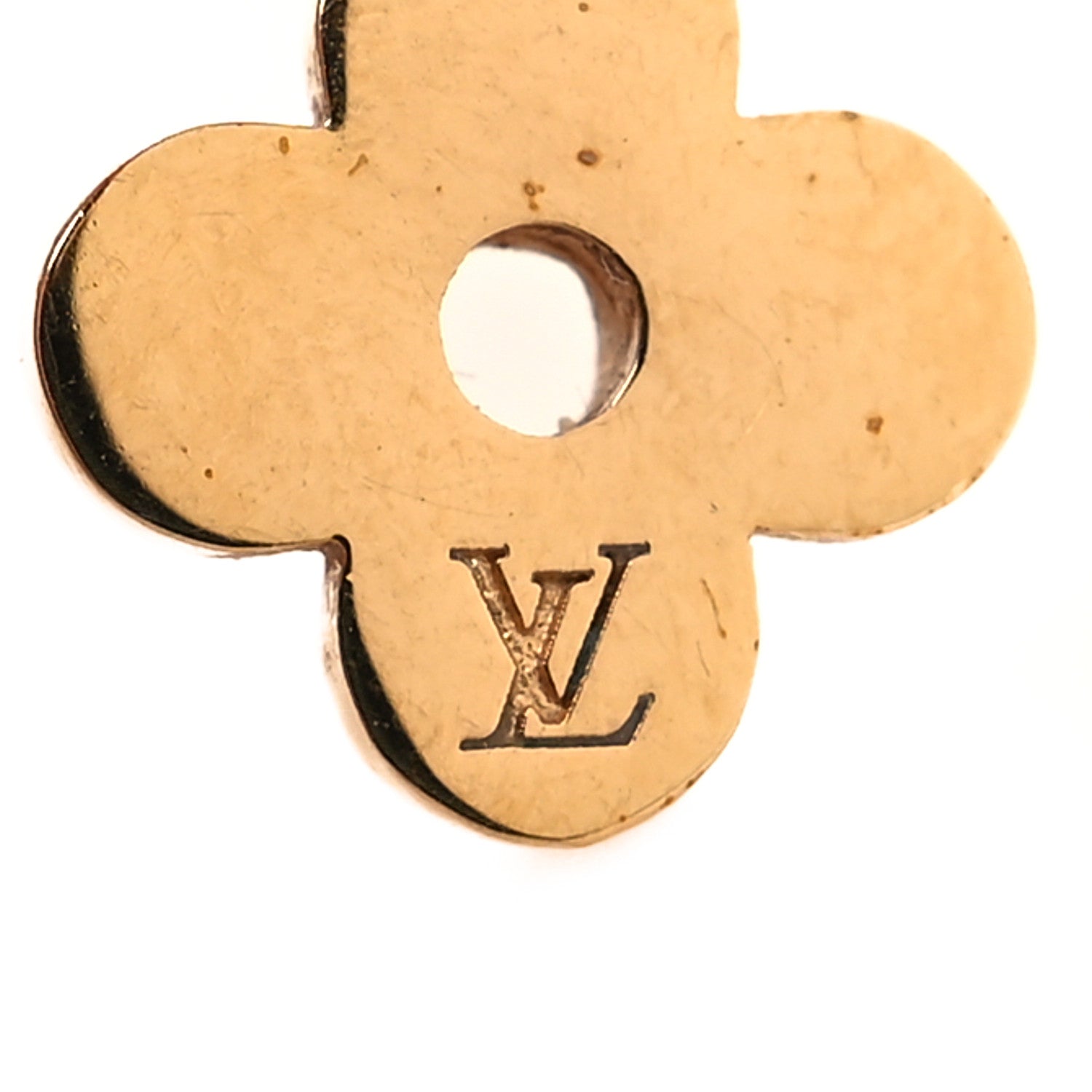 Louis Vuitton Brass Blooming Earrings Gold 4 of 6