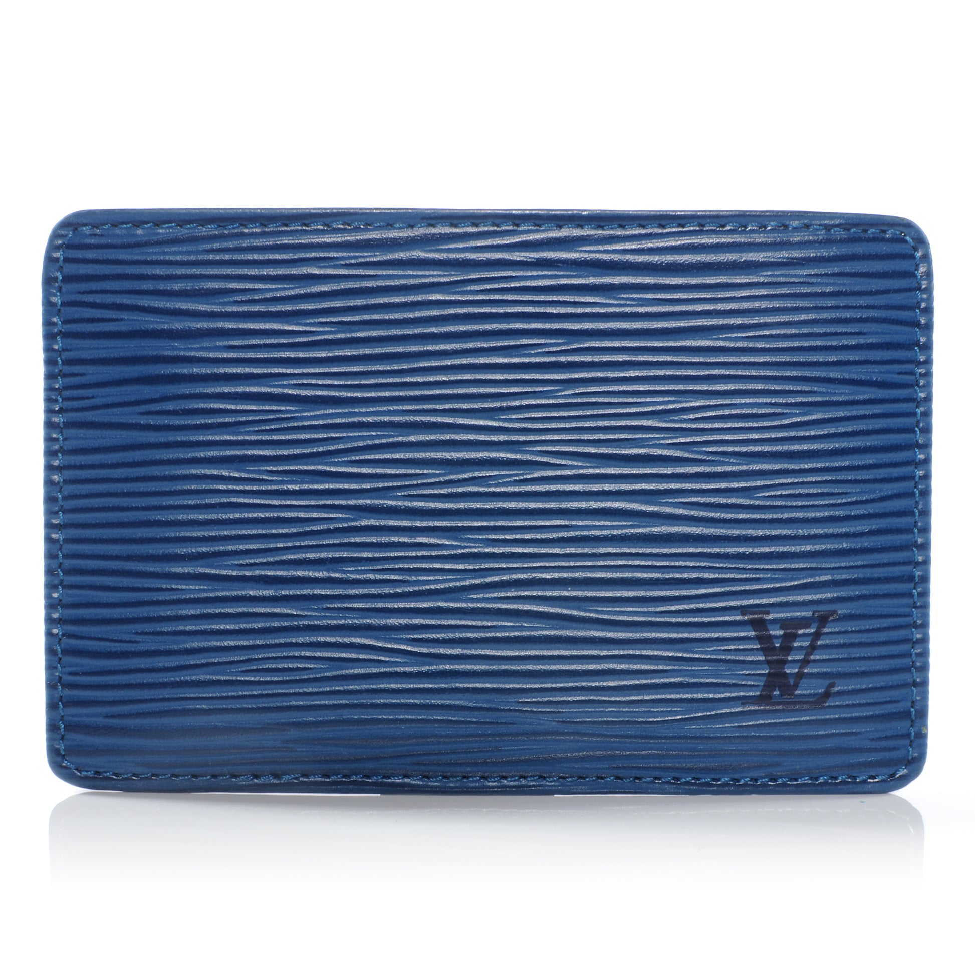 Louis Vuitton Epi Card Holder Blue 1 of 5