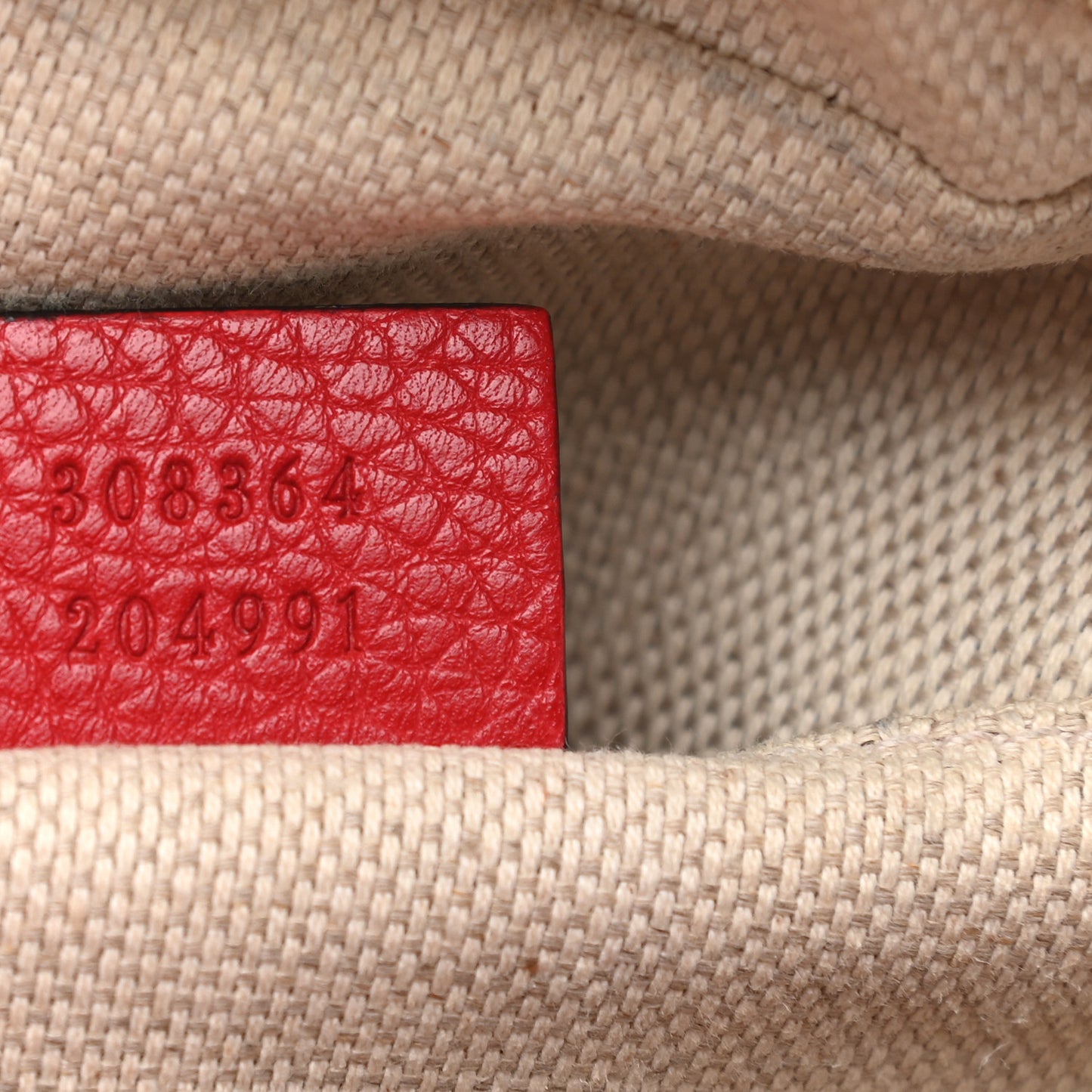 Pebbled Calfskin Small Soho Disco Bag Tabasco Red