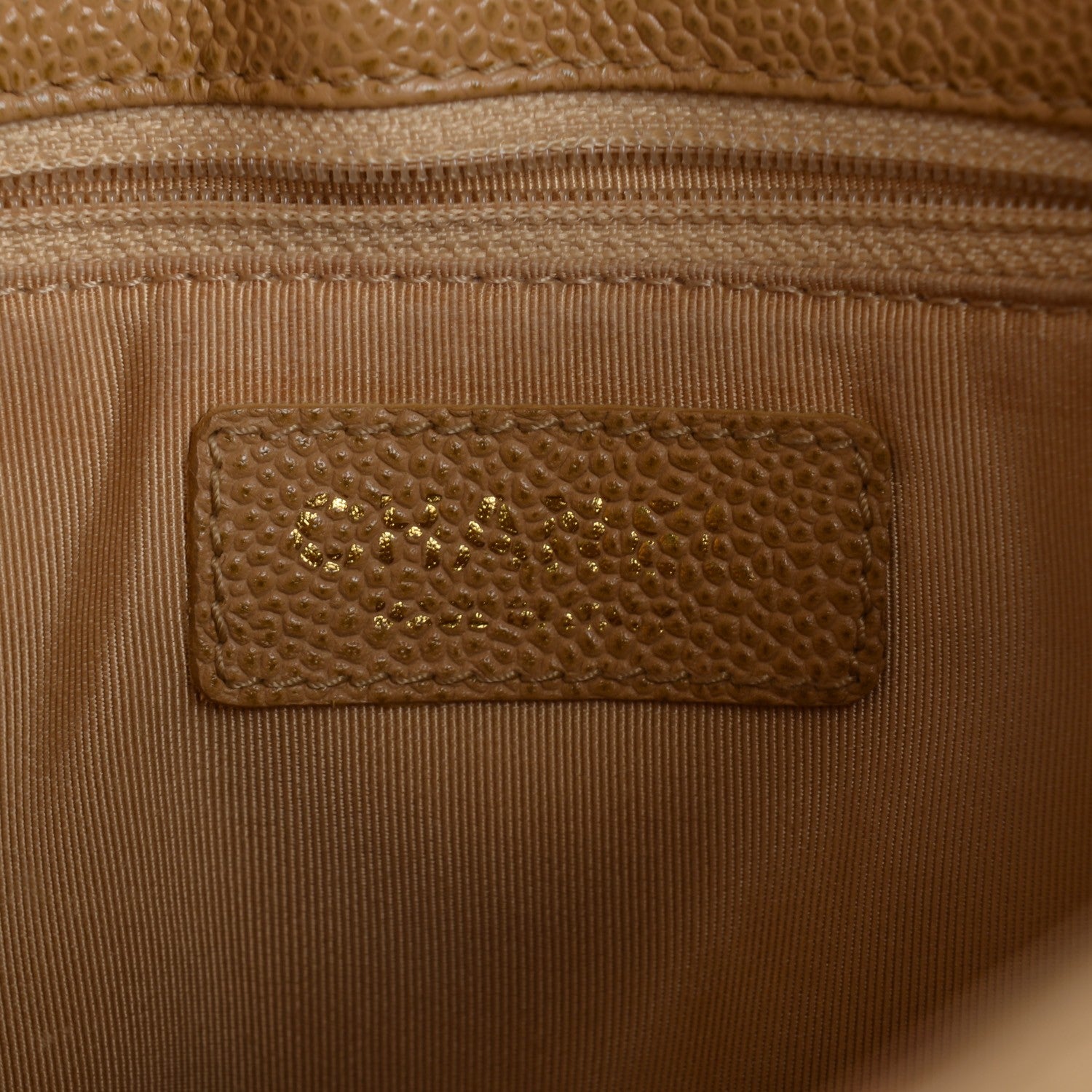 Chanel Caviar Quilted Petit Shopping Tote PST Dark Beige 6 of 7