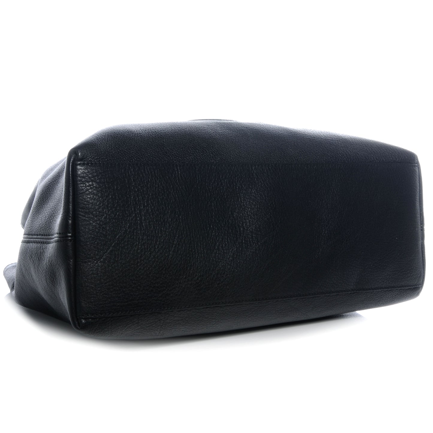 Pebbled Calfskin Medium Soho Chain Shoulder Bag Black