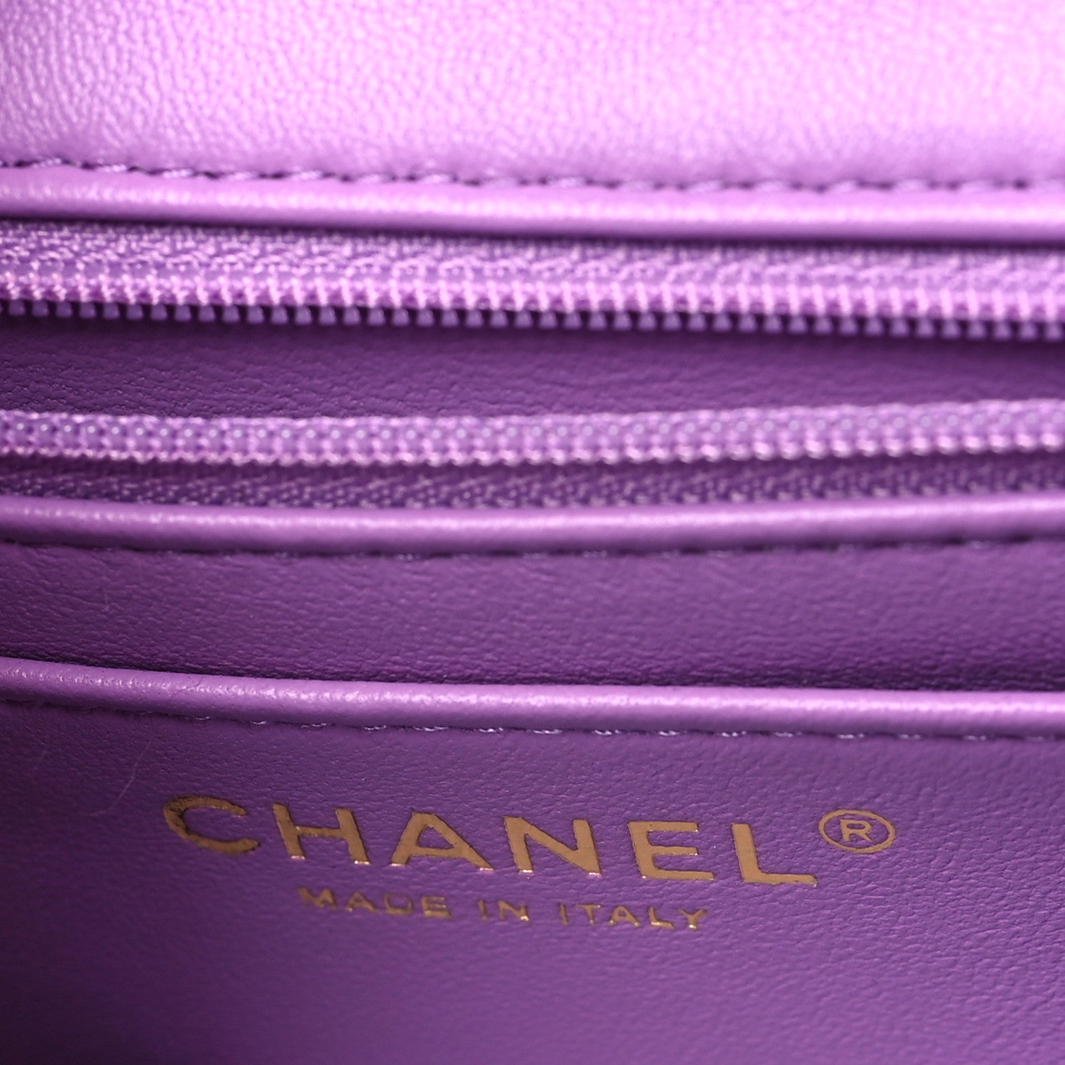 Chanel Lambskin Quilted Mini Rectangular Flap Purple 5 of 10