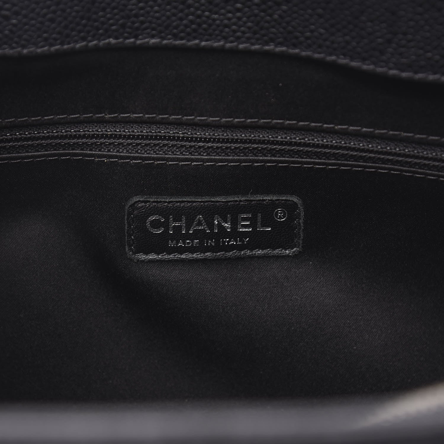 Chanel Caviar Quilted XL Grand Shopping Tote GST Black 6 of 12