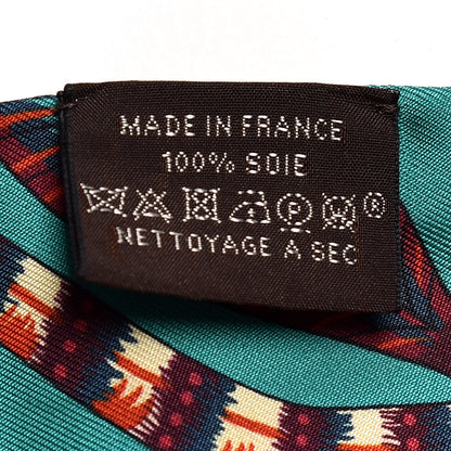 Hermes Silk The Savana Dance Twilly Vert Prune Bordeaux 3 of 6