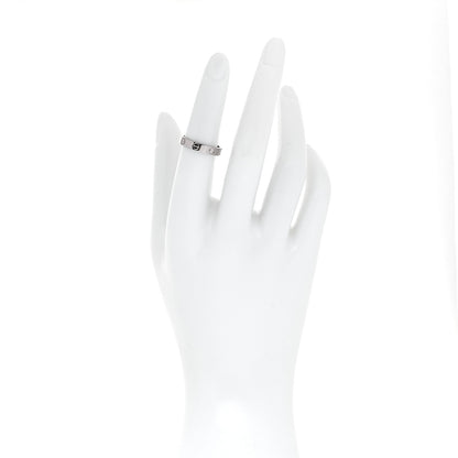 Cartier 18K White Gold 3.5mm LOVE Wedding Band Ring 51 5.75 2 of 4