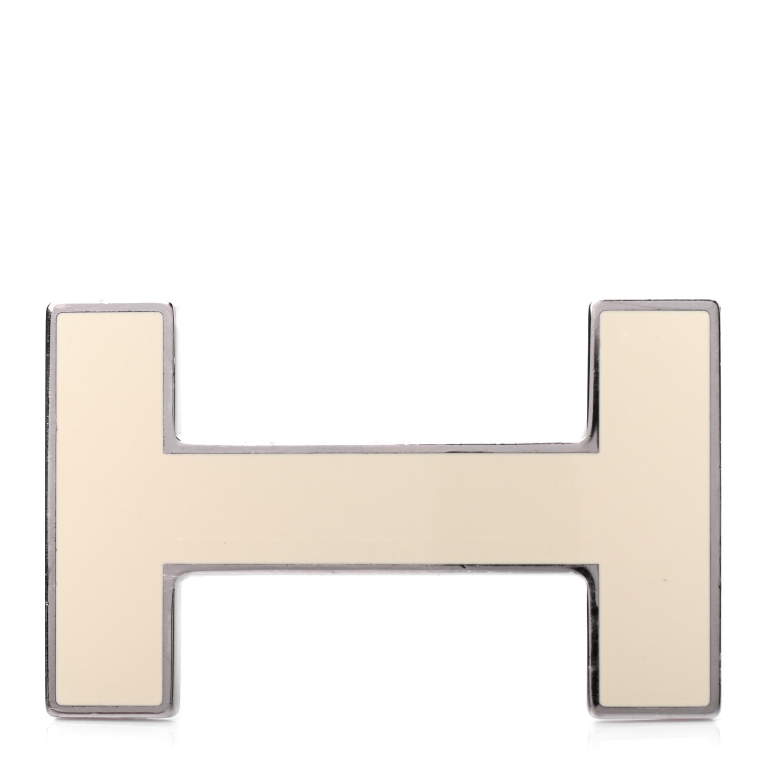 Hermes Enamel Quizz H Belt Buckle Craie 1 of 3