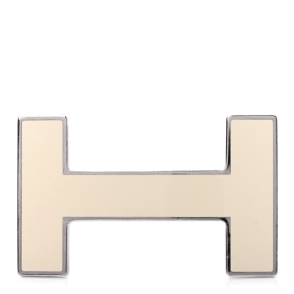 Hermes Enamel Quizz H Belt Buckle Craie 1 of 3