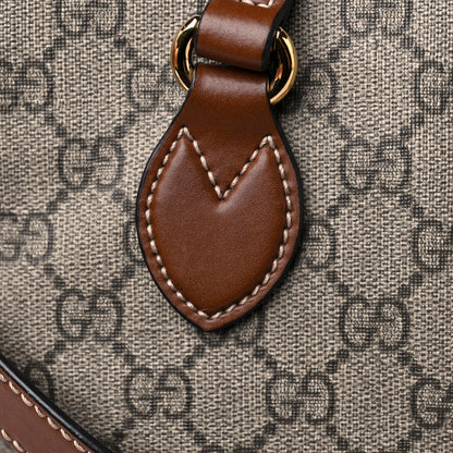 Gucci Soft GG Supreme Monogram Small Crossbody Tote Beige Cuir 13 of 15