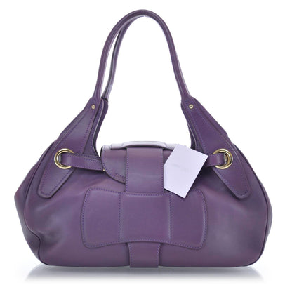 Jimmy Choo Leather Rhona Satchel Purple 3 of 8