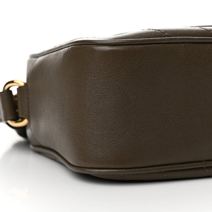 Gucci Sakai Be Green Calfskin Diagonal Stitched Small Blondie Shoulder Bag Craclet Brown 8 of 11