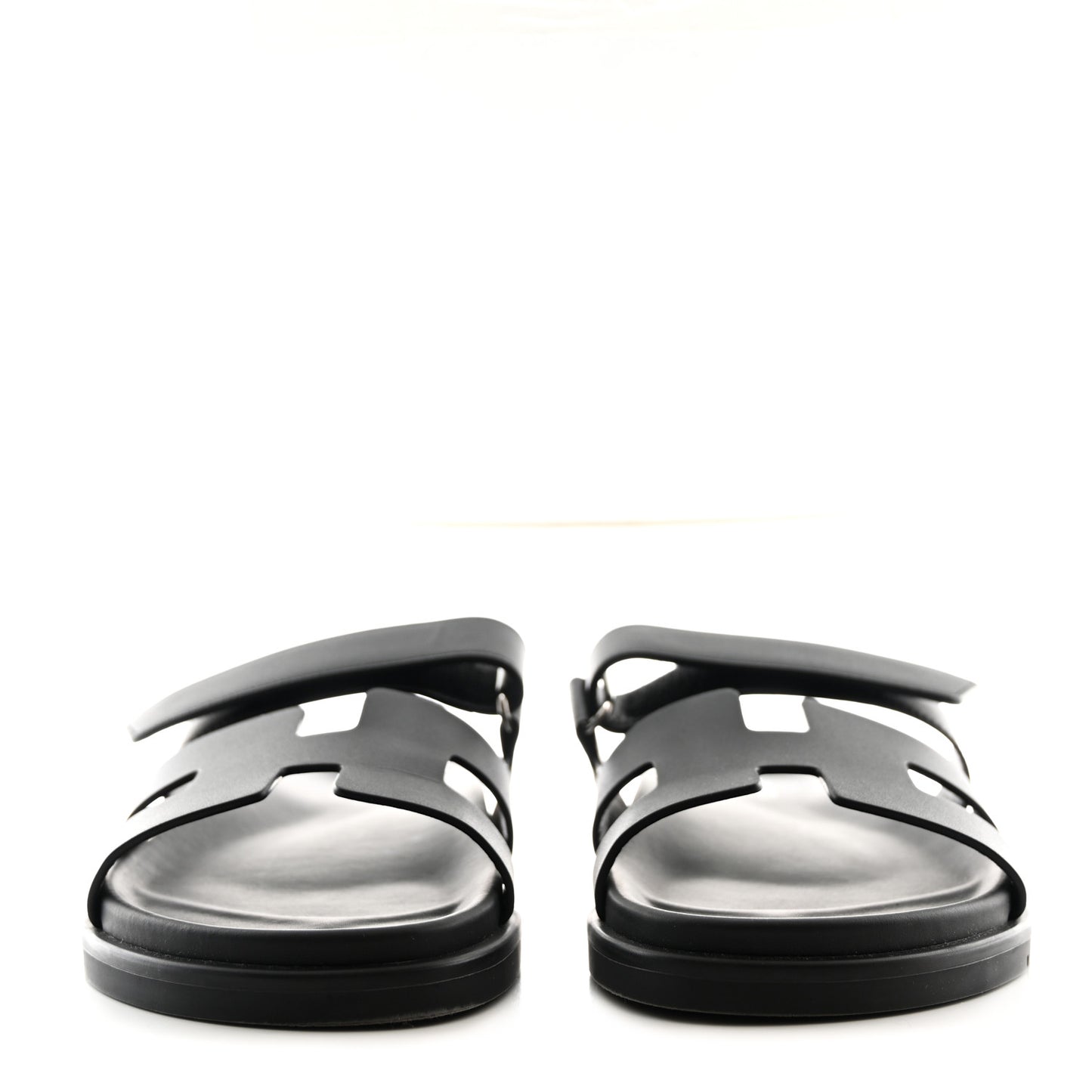 Calfskin Womens Chypre Sandals 39.5 Black