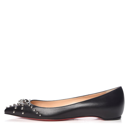 Christian Louboutin Kid Door Knock Flats 36.5 Black 1 of 8