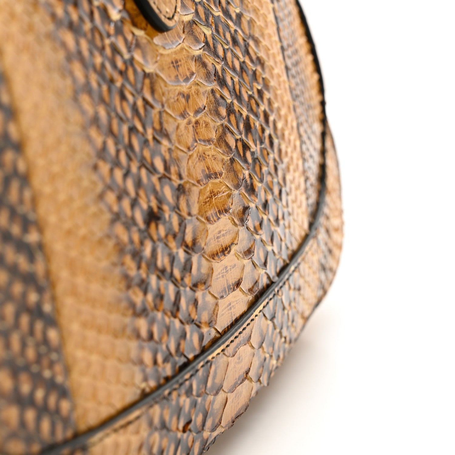 Gucci Snakeskin Small Jackie 1961 Hobo Brown 12 of 13