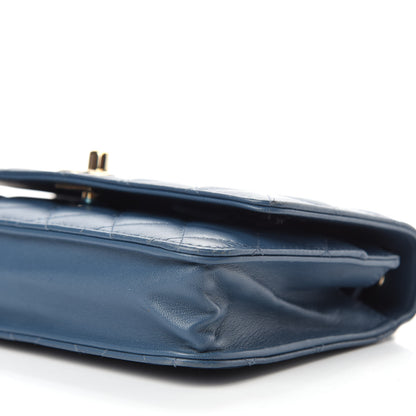 Chanel Lambskin Quilted Trendy CC Wallet On Chain WOC Blue 7 of 13