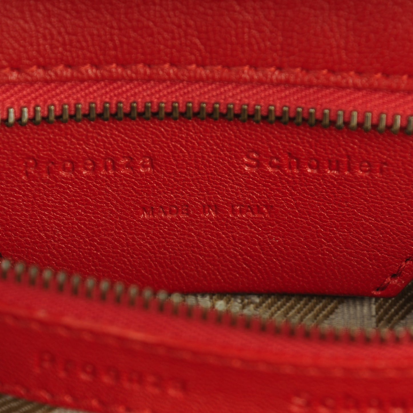 Lambskin Medium PS1 Satchel Red