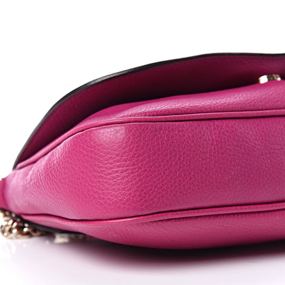 Gucci Cellarius Calfskin Medium Soho Flap Crossbody Bright Bouganville 14 of 15