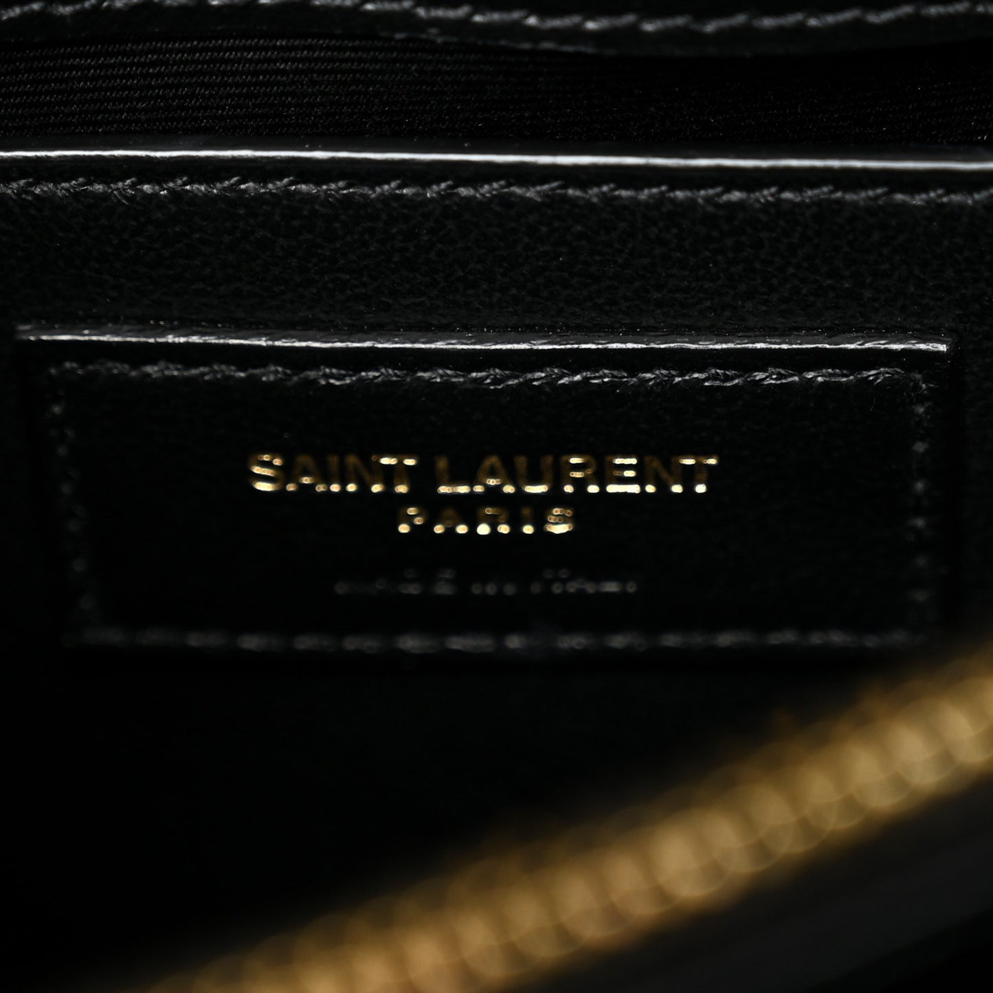 Calfskin Y Quilted Monogram Small Loulou Chain Satchel Black