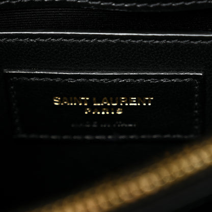 Saint Laurent Calfskin Y Quilted Monogram Small Loulou Chain Satchel Black 6 of 10
