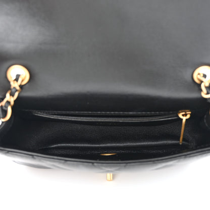 Chanel Lambskin Quilted Mini Heart Charms Flap Black 5 of 10
