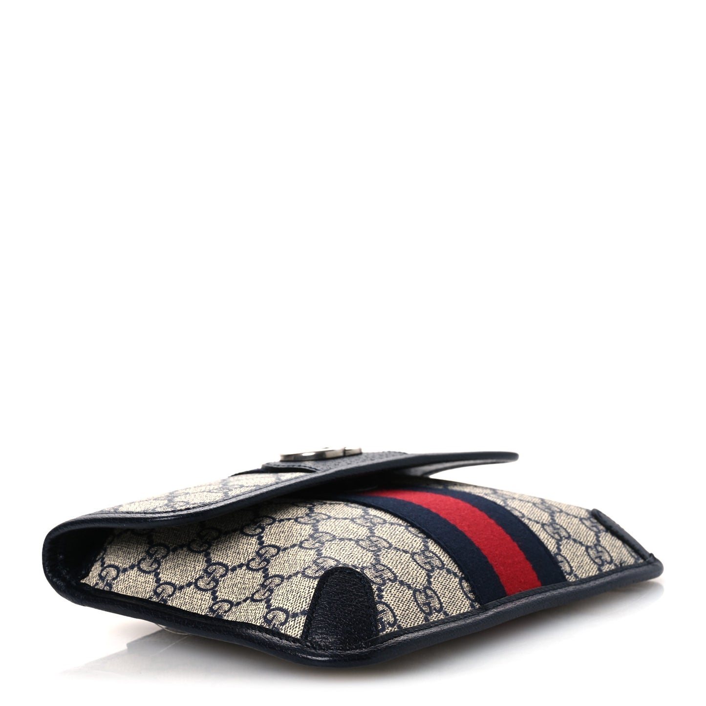 GG Supreme Monogram Web Small Ophidia Belt Bag 90 36 Beige Navy
