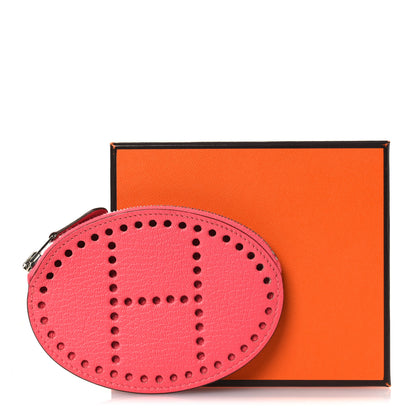 Hermes Chevre Mysore Evelyne Coin Purse Rose Lipstick 8 of 8