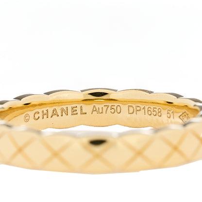 Chanel 18K Yellow Gold Mini Coco Crush Ring 51 5.75 5 of 5