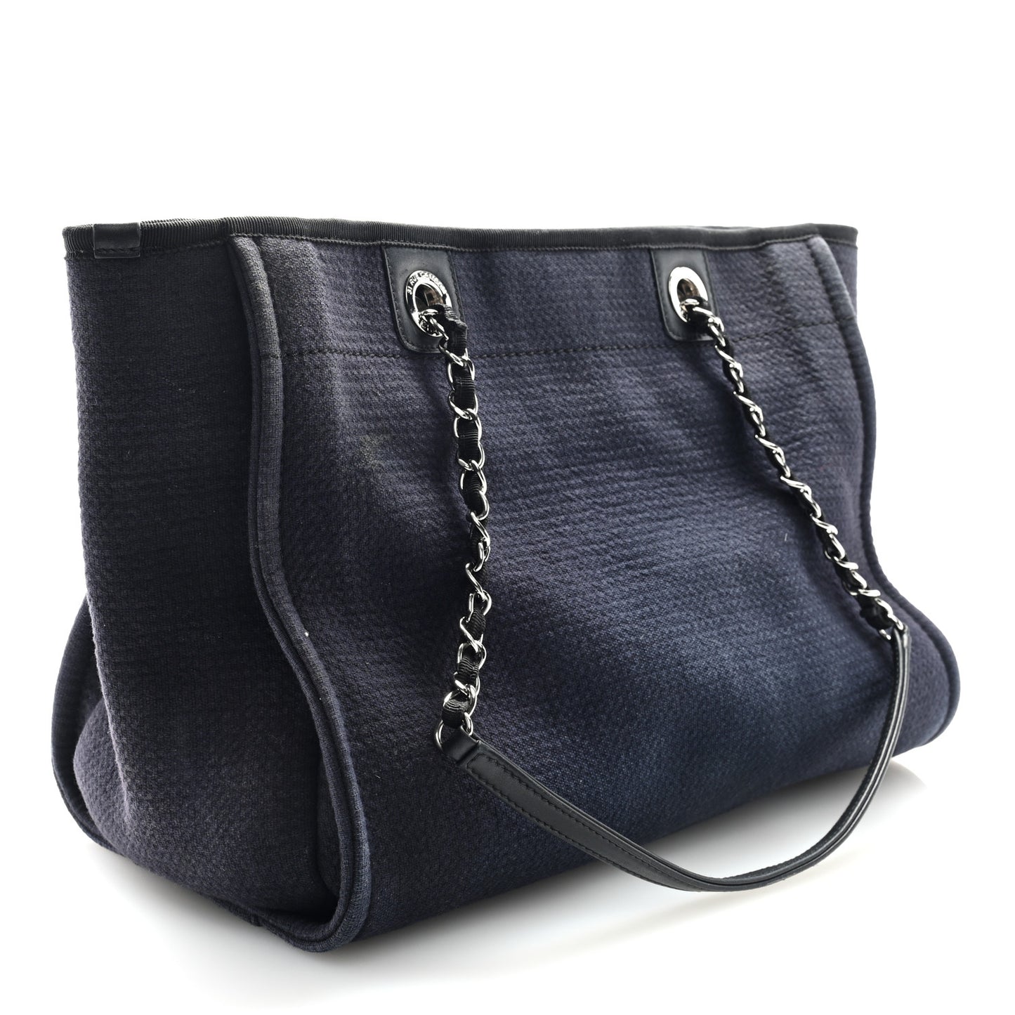 Mixed Fibers Small Deauville Tote Navy