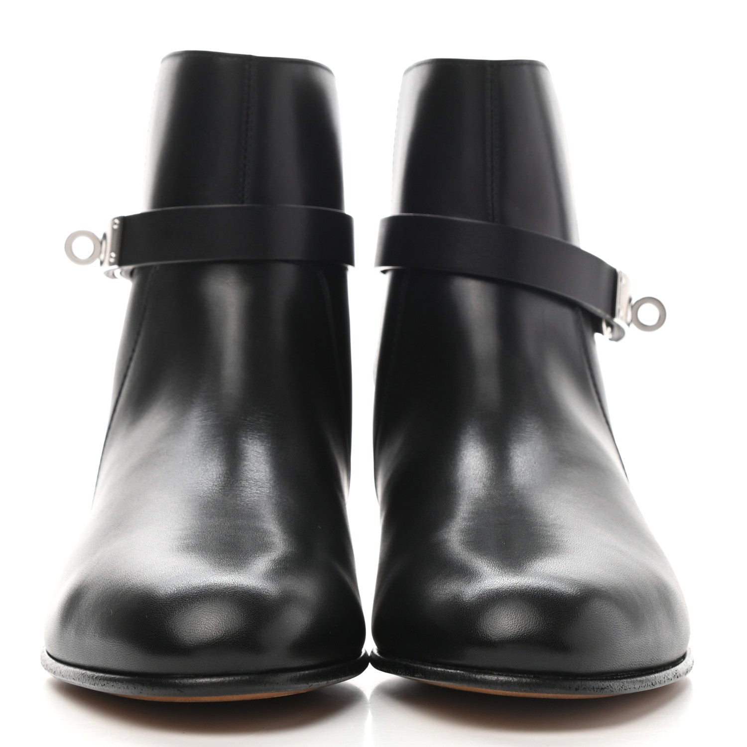 Hermes Calfskin Neo Low Boots 38 Black 2 of 9