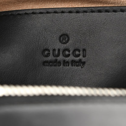 Gucci Calfskin Matelasse Aria Small GG Marmont Chain Shoulder Bag Black 6 of 11