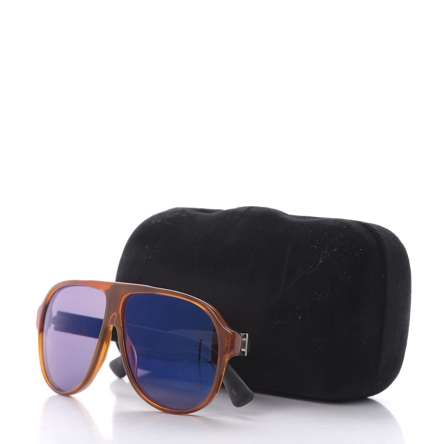 Acetate Aviator Sunglasses GG0009S Brown Blue