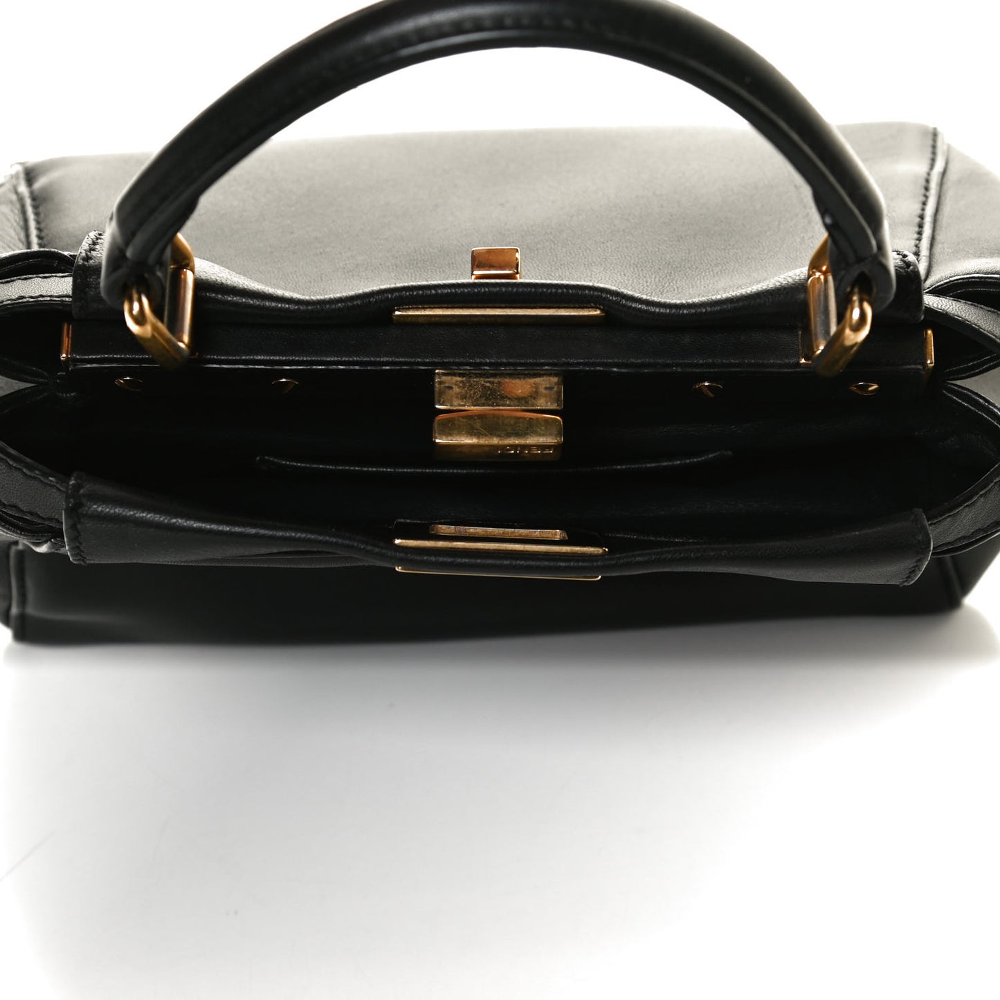 Nappa Mini Peekaboo Iconic Satchel Black