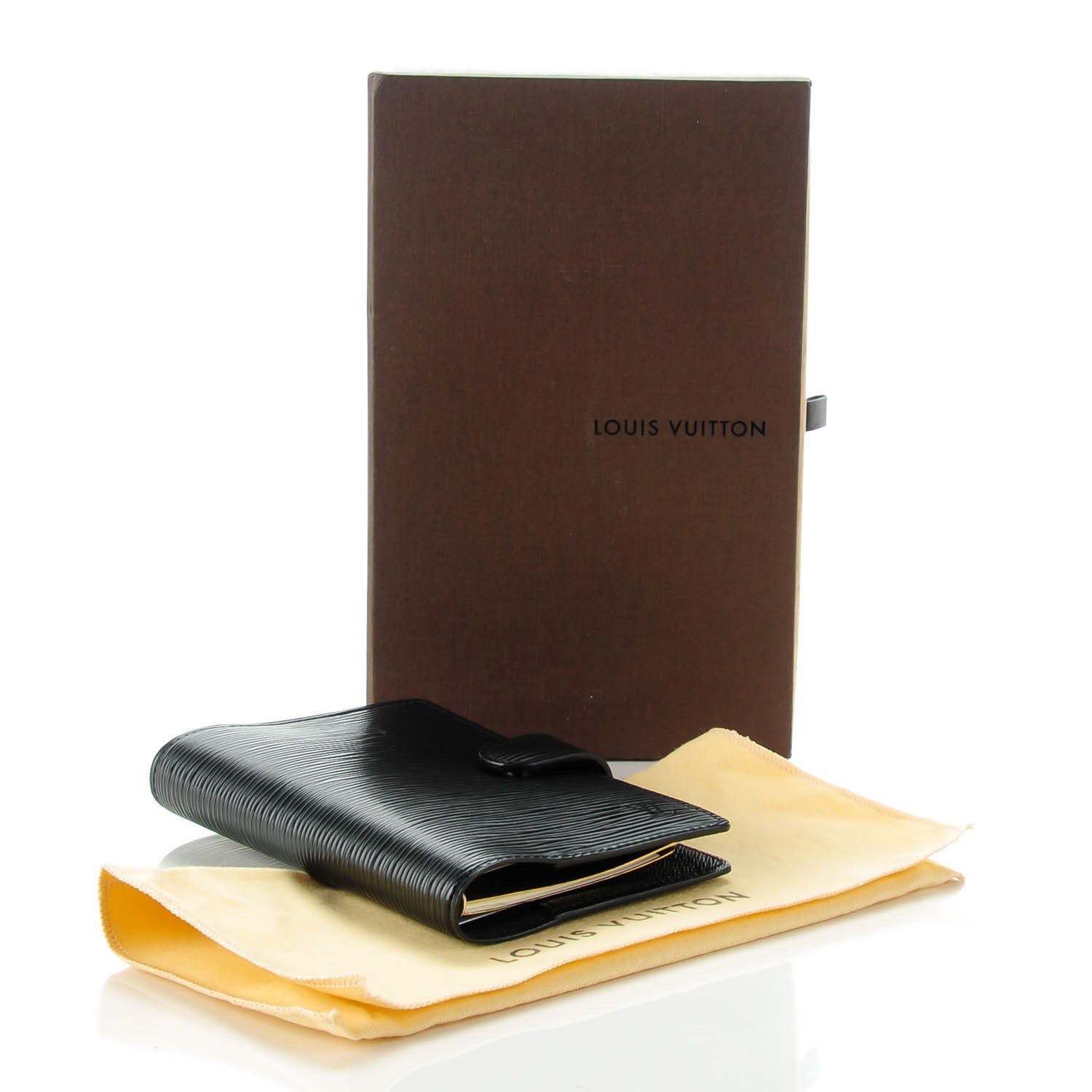 Louis Vuitton Epi Small Ring Agenda Black 4 of 7