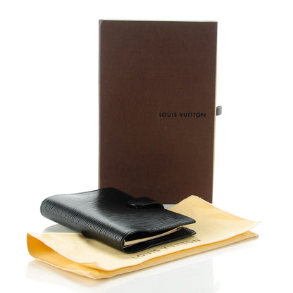 Louis Vuitton Epi Small Ring Agenda Black 4 of 7