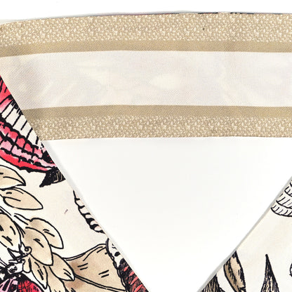 Christian Dior Silk Hibiscus Mitzah Scarf Multicolor 3 of 3