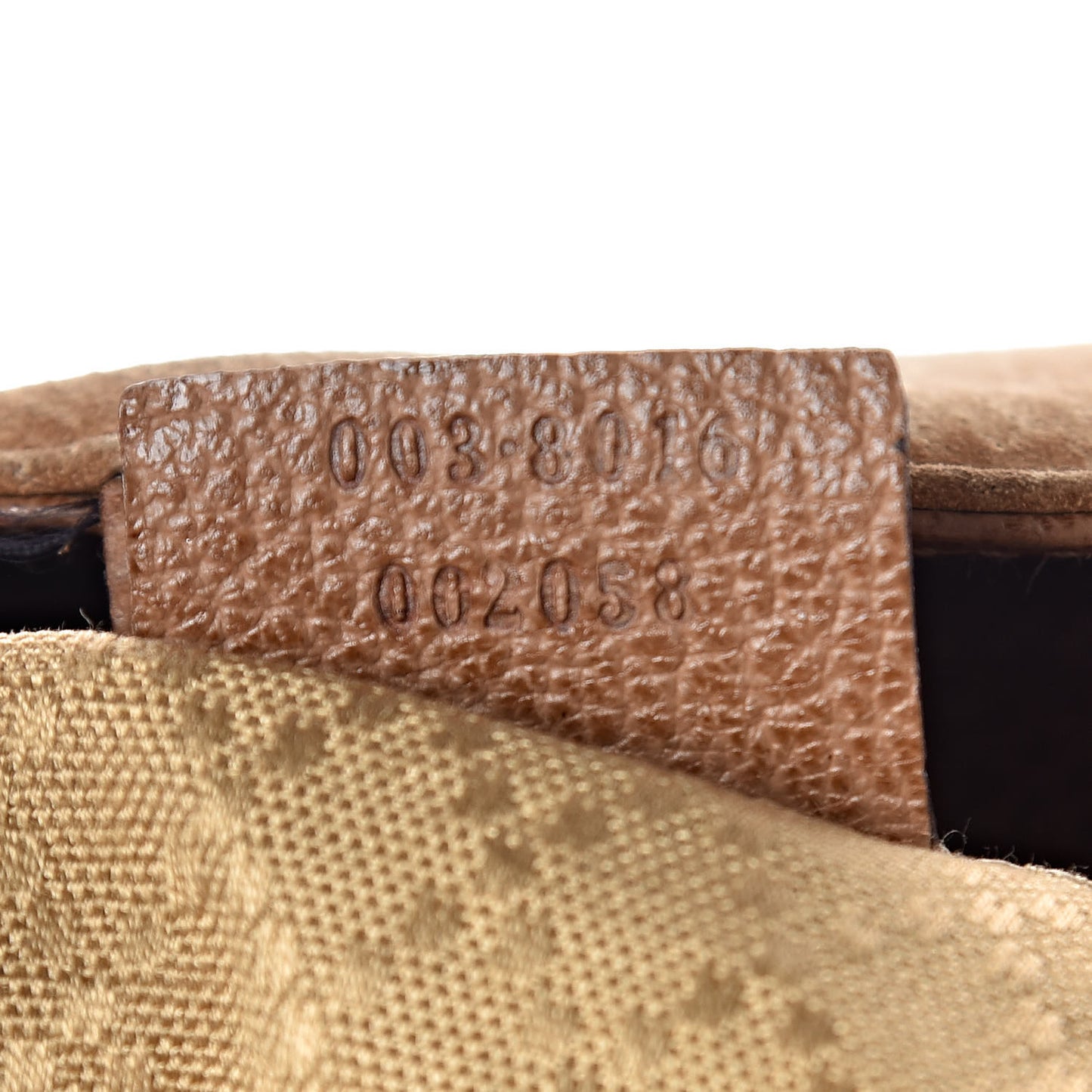 Suede Bamboo Backpack Beige