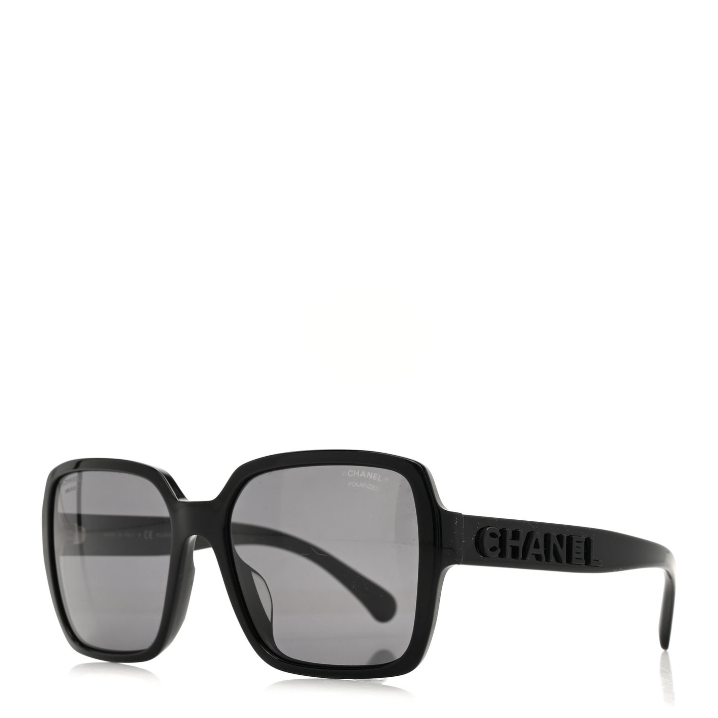 Acetate Polarized Square Sunglasses 5408 Black