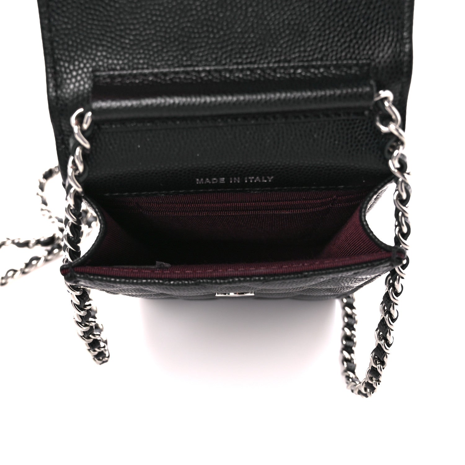 Chanel Caviar Quilted Classic Phone Holder Black 5 of 12