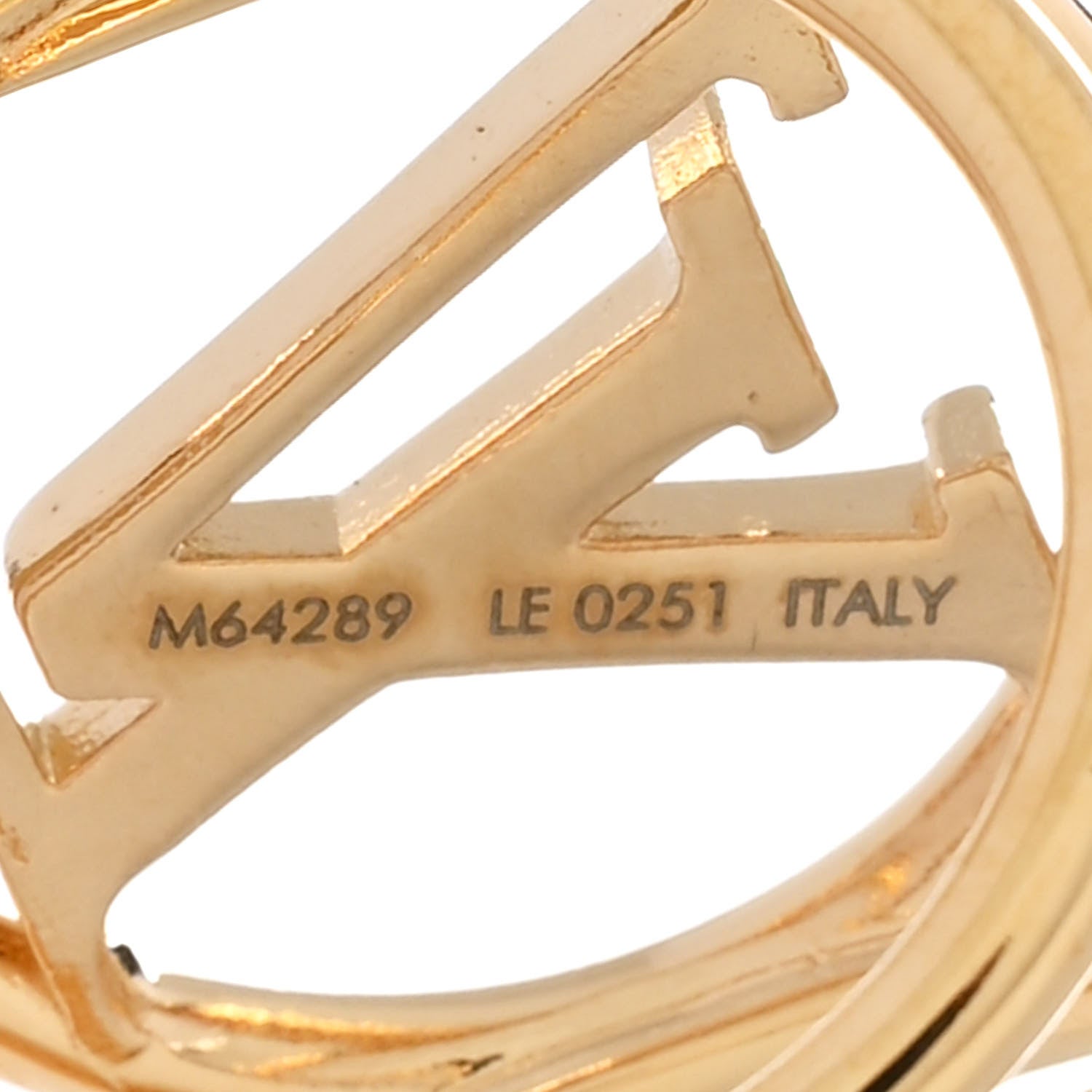 Louis Vuitton Louise Scarf Ring Holder Gold 3 of 4