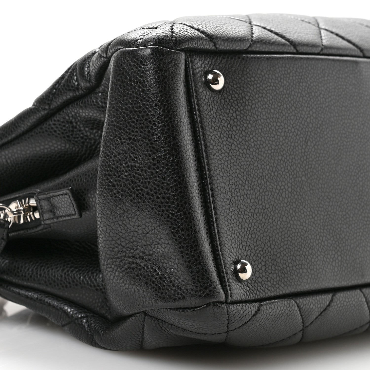 Chanel Caviar Quilted CC Timeless Soft Tote Black 8 of 9