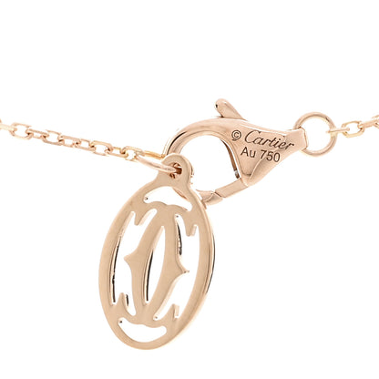 Cartier 18K Pink Gold Diamond .30ct C de Cartier  Pendant Necklace 4 of 5
