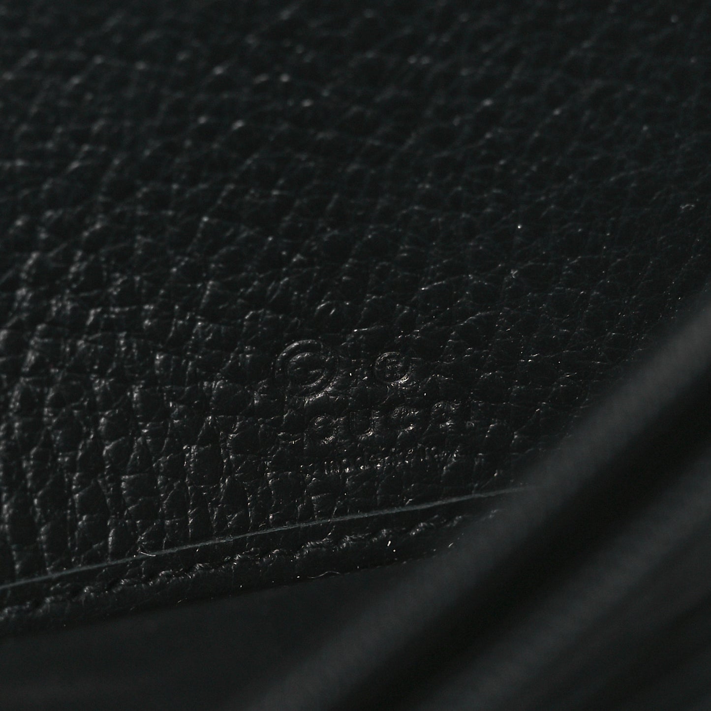 Dollar Calfskin Interlocking G Continental Wallet Black