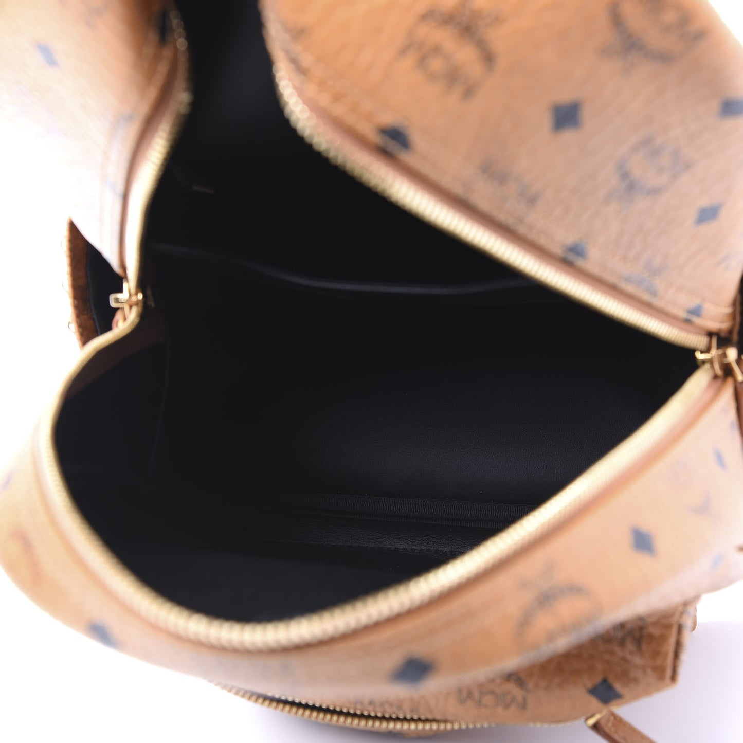 Visetos Small Side Stud Stark Backpack Cognac