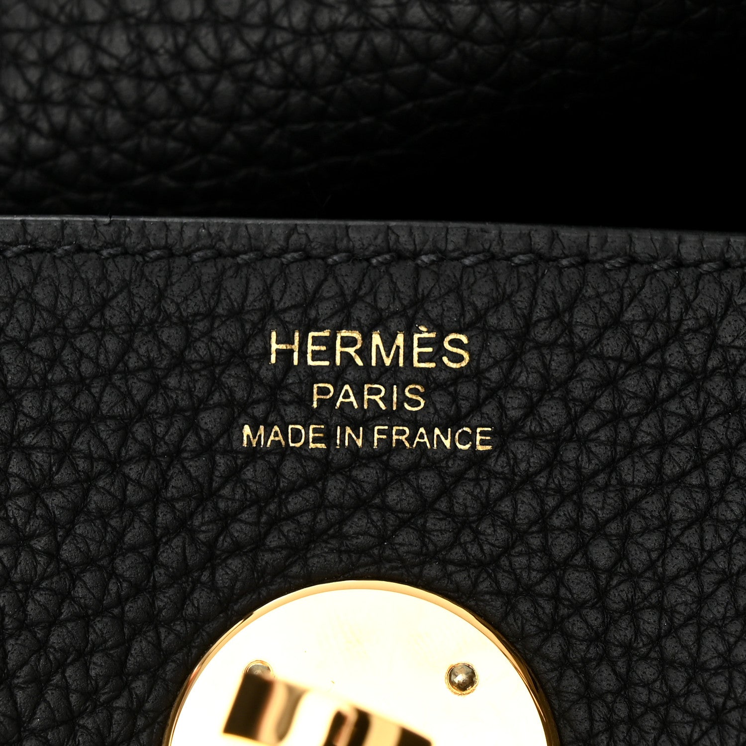 Hermes Taurillon Clemence Lindy 26 Black 6 of 11