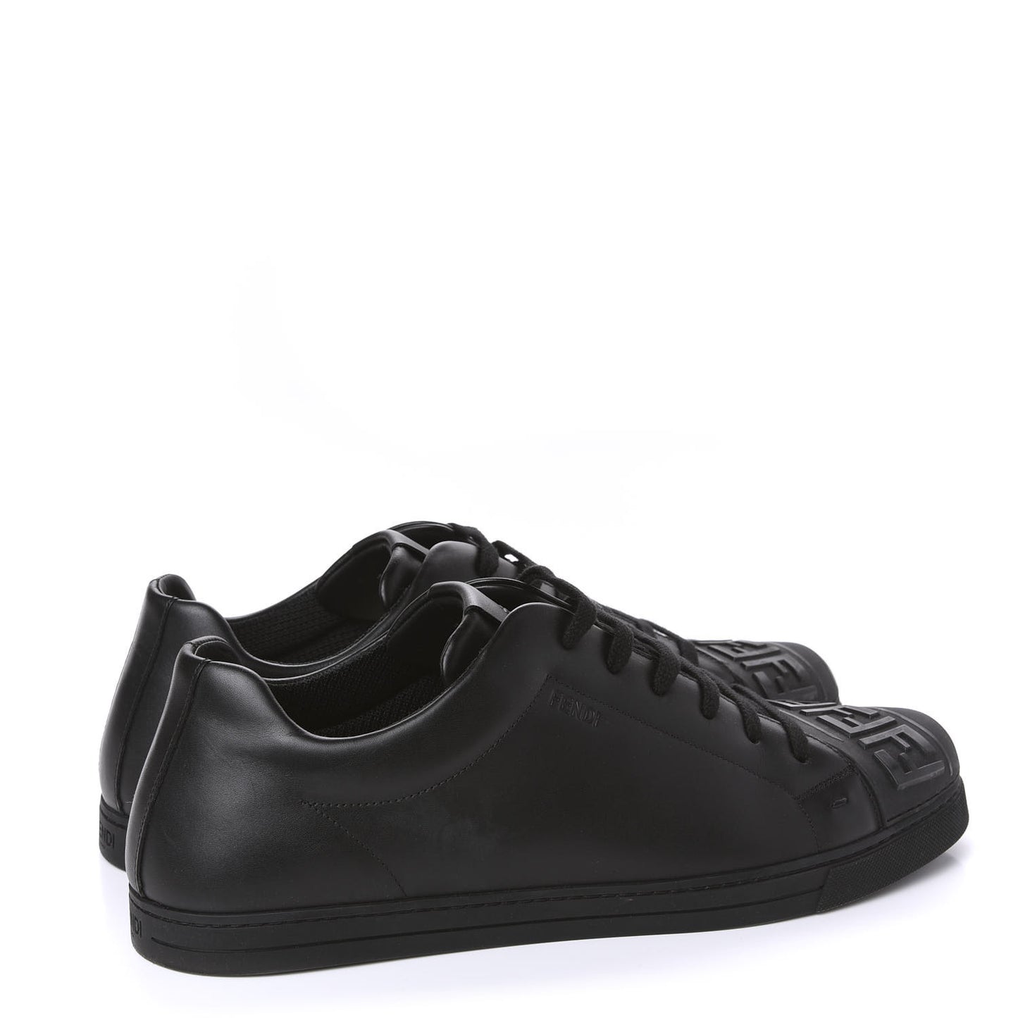 Calfskin FF Sneakers 12 Black