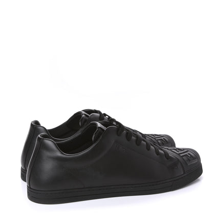 Fendi Calfskin FF Sneakers 12 Black 4 of 10