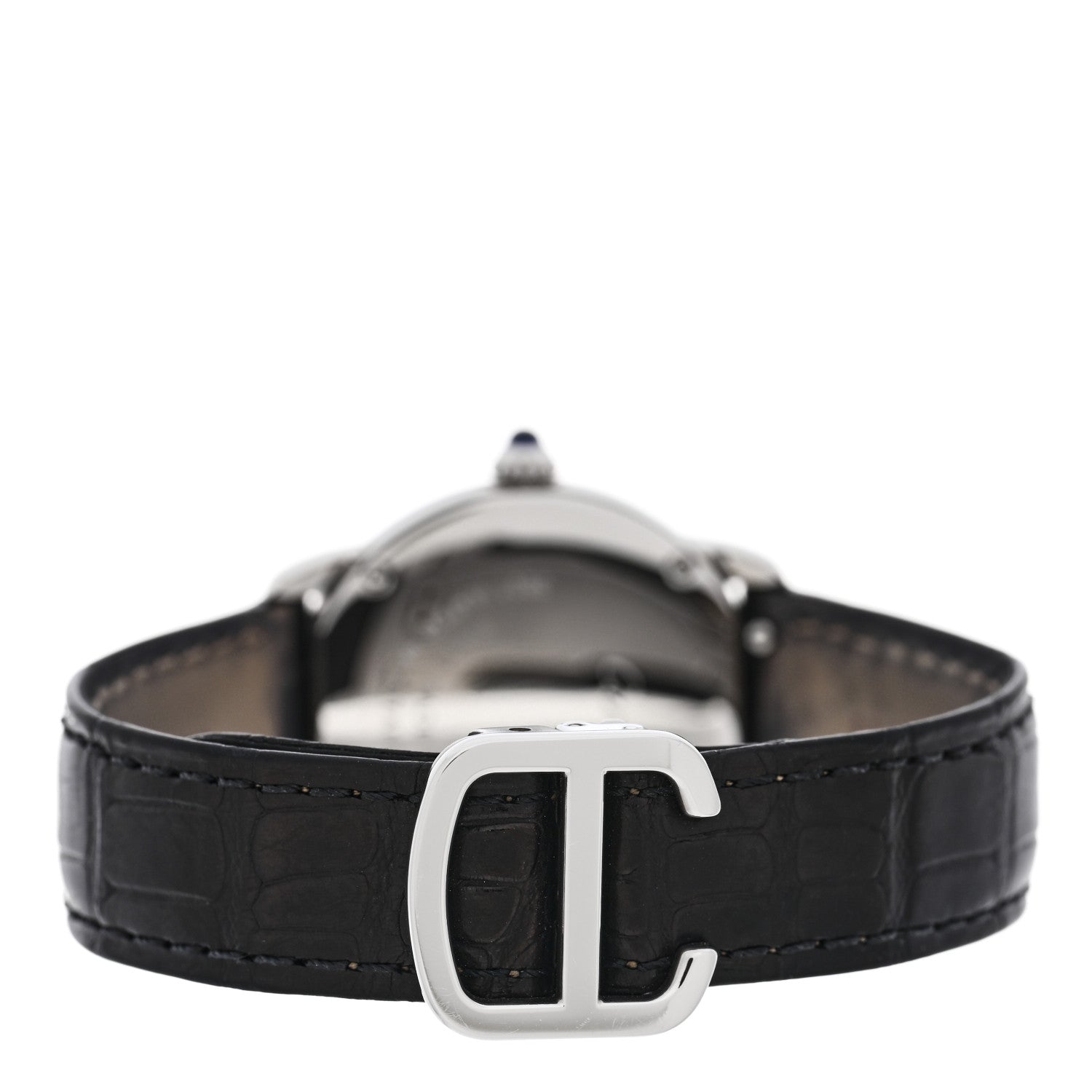 Cartier Stainless Steel Alligator 29mm Ronde Solo Quartz Watch 3 of 5