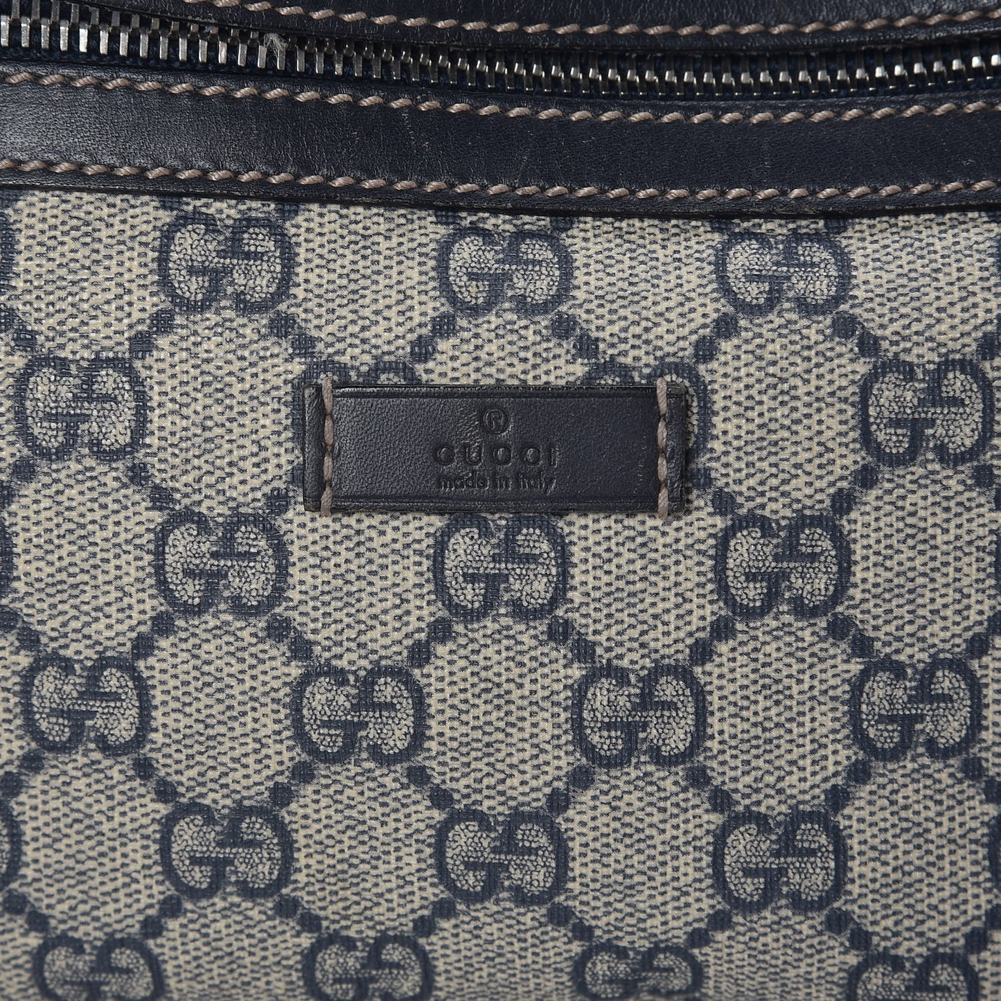 GG Supreme Monogram Belt Bag Navy