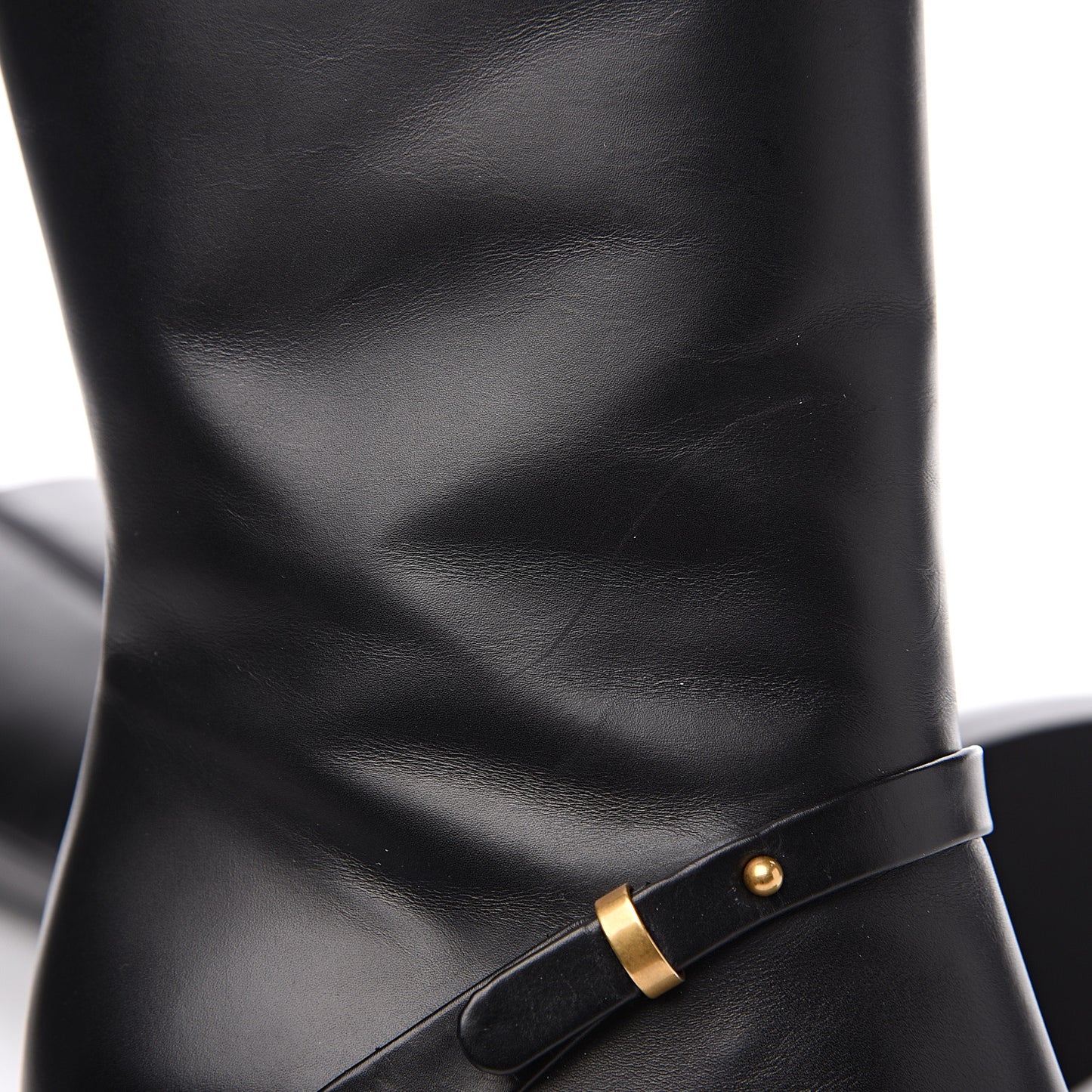 Calfskin Double GKnee High Boots 36.5 Black