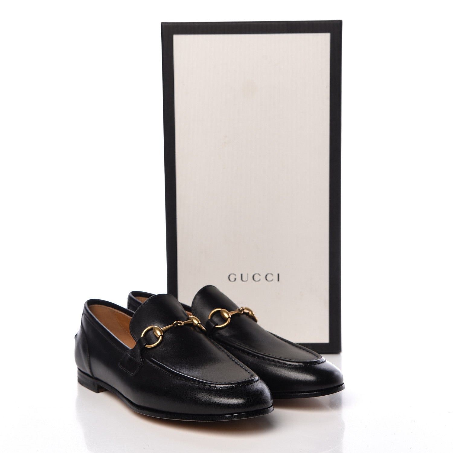 Gucci Calfskin Womens Jordaan Loafers 35 Black 9 of 9
